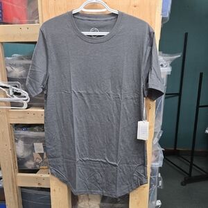 Kuwalla Size M Grey and Olive Green Eazy Scoop T-Shirts
